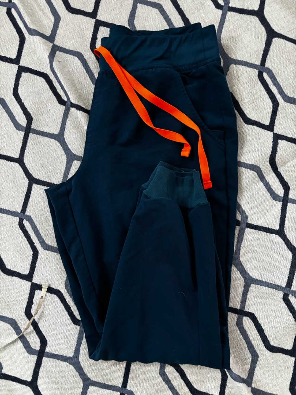 FIGS Zamora Jogger Scrub Pants Women’s Deep Reef Blue Medical Uniform Size S/P